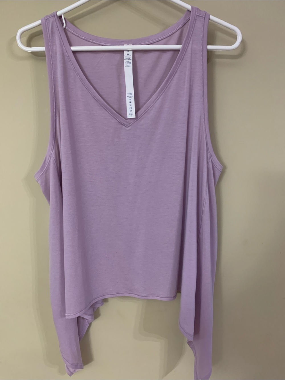 lululemon athletica Lavender V-Neck Draped Tank